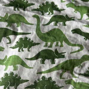 Winter Water Factory organic cotton dinosaur print crib sheet